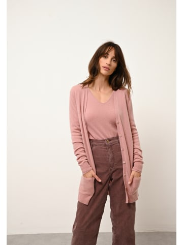 Just Cashmere Kaschmir-Cardigan "Chelsea" in Rosa