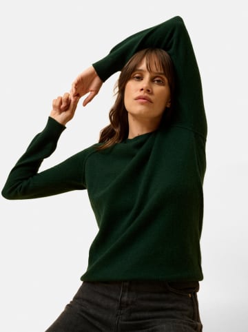 Just Cashmere Kaschmir-Pullover "Helen" in Dunkelgrün
