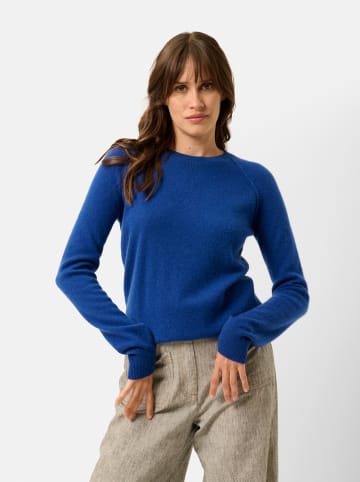 Just Cashmere Kasjmieren trui "Helen" blauw