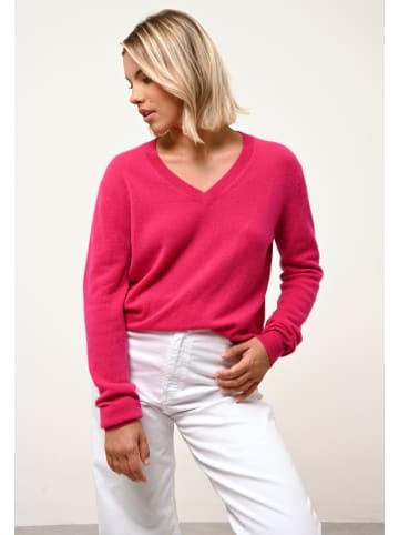 Just Cashmere Kasjmieren trui "Nora" roze