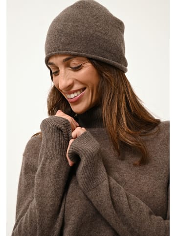 Just Cashmere Kaszmirowa czapka "Lauren" w kolorze brązowym