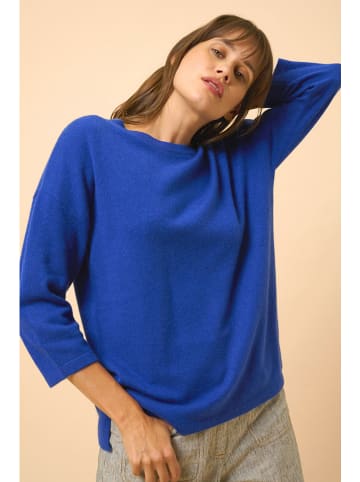 Just Cashmere Kasjmieren trui "Clatt" blauw
