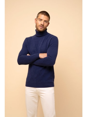 Just Cashmere Kaschmir-Rollkragenpullover "Sacha" in Dunkelblau