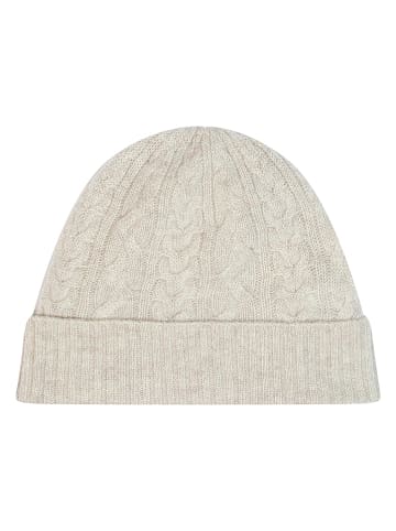 Just Cashmere Kaschmir-Beanie "Cleo" in Hellgrau