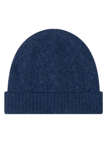 Just Cashmere Kaschmir-Beanie "Cleo" in Dunkelblau