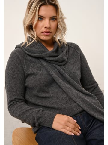 Just Cashmere Kasjmieren sjaal "Spencer" antraciet - (L)200 x (B)30 cm