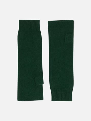 Just Cashmere Kasjmieren armstulpen "Zoe" groen