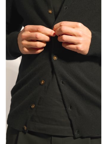 Just Cashmere Kaszmirowy kardigan "Anais" w kolorze czarnym