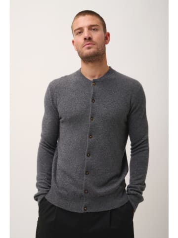 Just Cashmere Kasjmieren vest "Anais" antraciet