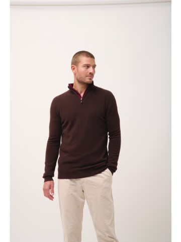 Just Cashmere Kaszmirowy sweter "Bradley" w kolorze bordowym