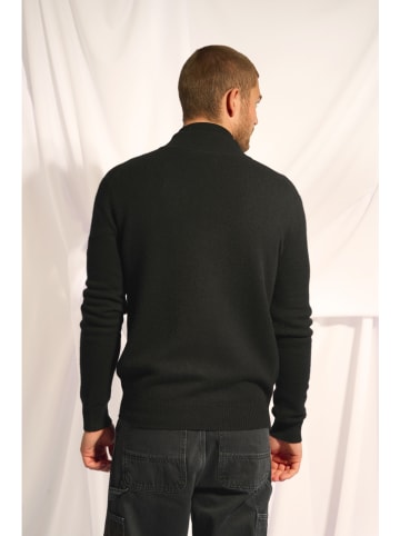 Just Cashmere Kasjmieren vest "Charlotte" zwart