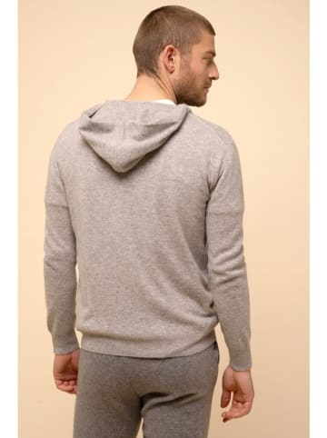 Just Cashmere Kaszmirowy kardigan "Elliot" w kolorze jasnoszarym