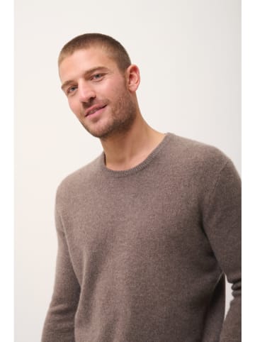 Just Cashmere Kasjmieren trui "Gabin" bruin