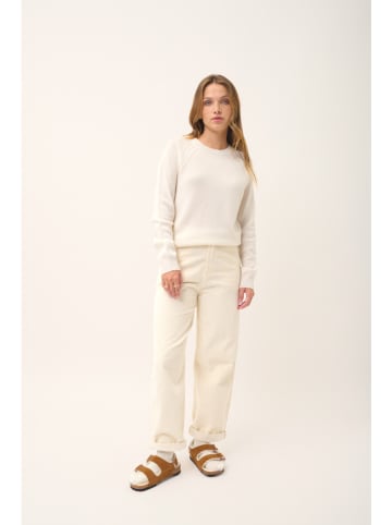 Just Cashmere Kasjmieren trui "Arequipa" wit