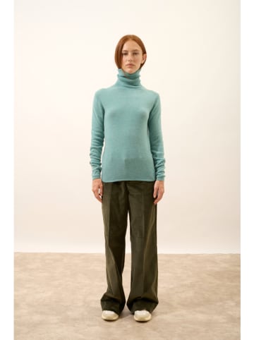 Just Cashmere Kaschmir-Rollkragenpullover "Ava" in Türkis