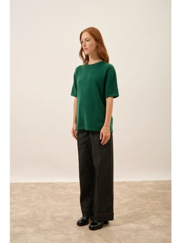 Just Cashmere Kasjmieren shirt "Carla" groen