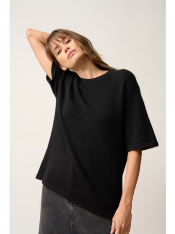Just Cashmere Kaschmir-Shirt "Carla" in Schwarz