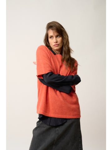 Just Cashmere Kaschmir-Shirt "Carla" in Koralle