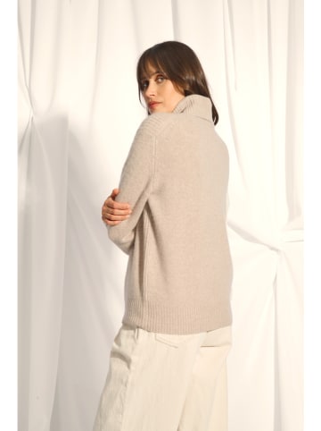 Just Cashmere Kaschmir-Rollkragenpullover "Doma" in Beige