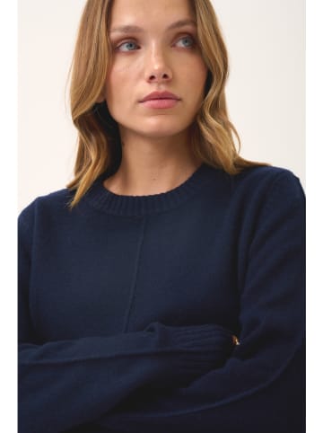 Just Cashmere Kasjmieren trui "Emma" donkerblauw
