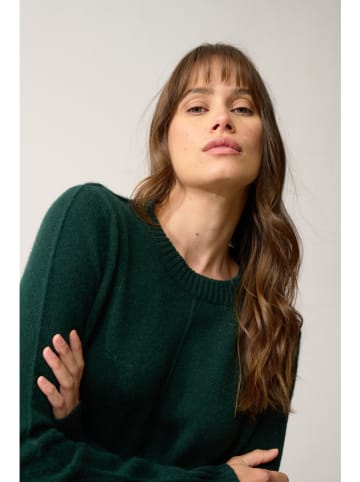 Just Cashmere Kaschmir-Pullover "Emma" in Dunkelgrün
