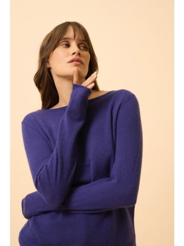 Just Cashmere Kaschmir-Pullover "Grace" in Blau