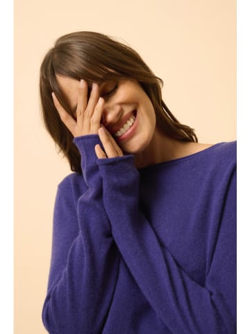 Just Cashmere Kaschmir-Pullover "Grace" in Blau