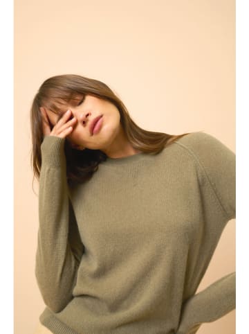 Just Cashmere Kaschmir-Pullover "Helen" in Grün