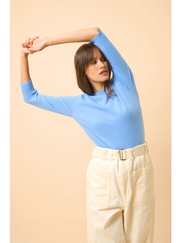 Just Cashmere Kaschmir-Pullover "Janice" in Hellblau