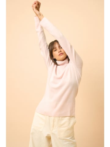 Just Cashmere Kasjmieren coltrui "Lexie" rosé