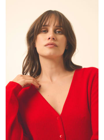 Just Cashmere Kaschmir-Cardigan "Norma" in Rot