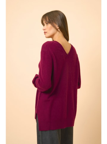 Just Cashmere Kaschmir-Pullover "Opal" in Bordeaux