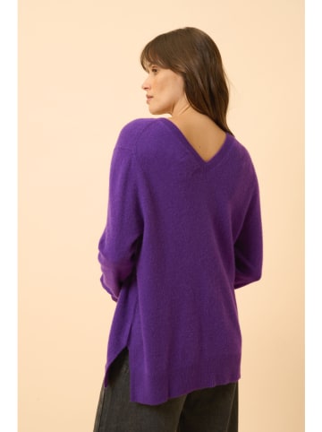 Just Cashmere Kasjmieren trui "Opal" paars