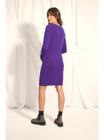 Just Cashmere Kasjmieren jurk "Susan" paars