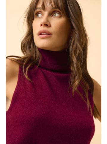 Just Cashmere Kasjmieren colspencer "Violet" bordeaux