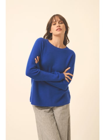 Just Cashmere Kaschmir-Pullover "Nethy" in Blau
