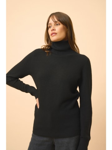 Just Cashmere Kasjmieren coltrui "Udny" zwart