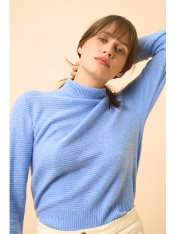 Just Cashmere Kaszmirowy golf "Udny" w kolorze błękitnym