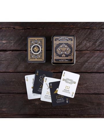 Gentlemen's Hardware Kartenspiel "Survival Cards" in Schwarz/ Gold