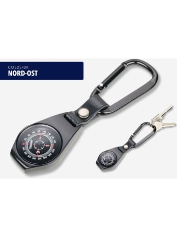 Troika Sleutelhanger "Kompass'' zwart - (L)12 cm