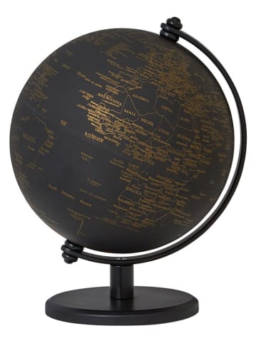 Troika Wereldbol "Gagarin" zwart/goudkleurig - Ø 13 cm