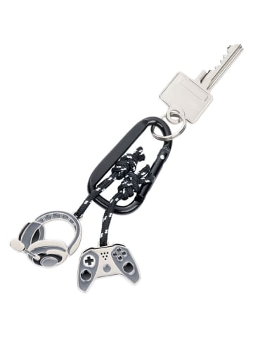 Troika Sleutelhanger "Gaming" zilverkleurig/grijs - (L)10 cm