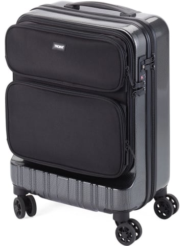 Troika Hardcase-trolley zwart - (B)37 x (H)53 x (D)24 cm