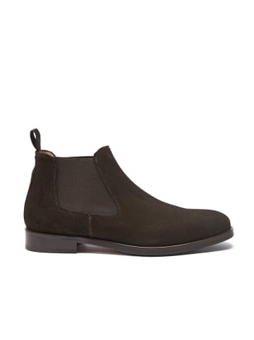 British Passport Leder-Chelsea-Boots  in Braun