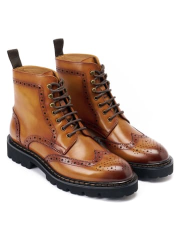 British Passport Leren boots lichtbruin