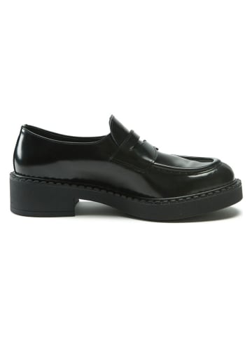 British Passport Leren mocassins zwart
