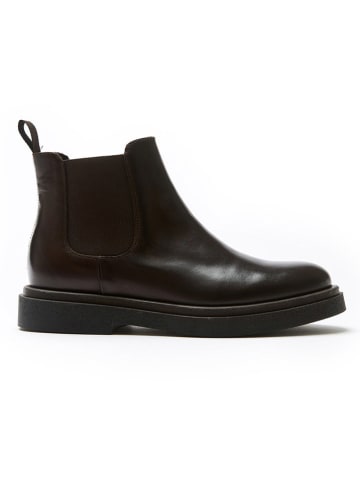 Frank Daniel Leder-Chelsea-Boots in Braun