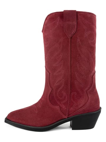 loft37 Leder-Westernstiefel in Bordeaux