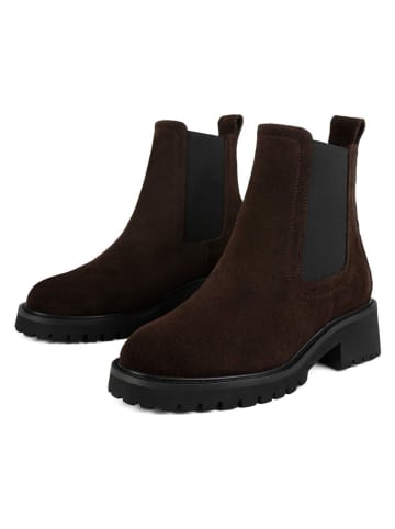 loft37 Leder-Chelsea-Boots "From The Best" in Braun