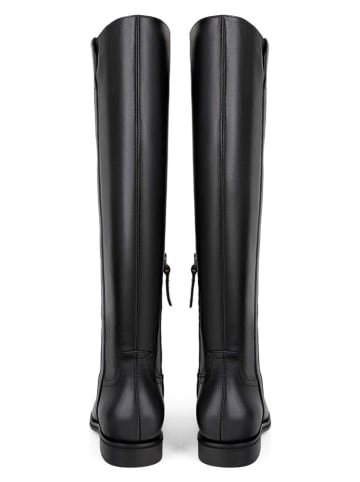 loft37 Leder-Stiefel "Asteroid Belt" in Schwarz